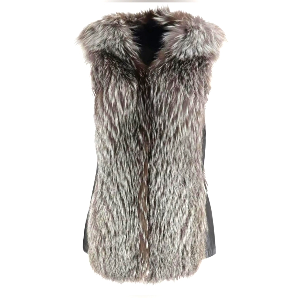 Dior silver fox vest